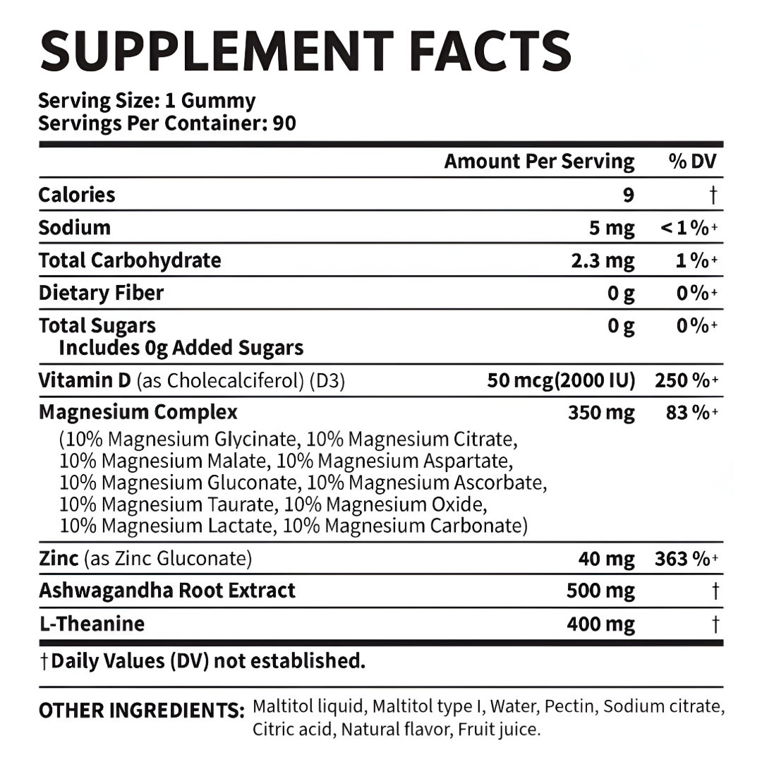 MineraNatural™ DeepCalm Magnesium Complex Gummies