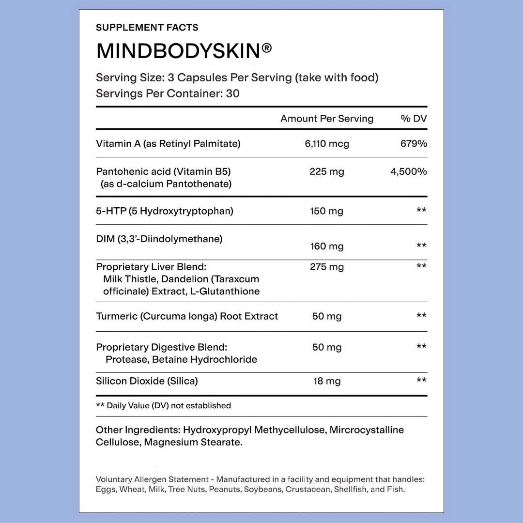 MineraNatural Glow & Go™ – Dietary Supplement for Calming Breakouts and Reducing Acne (90 Capsules)